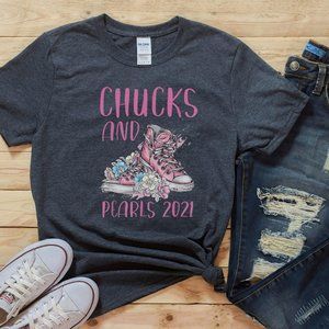 BIDEN HARRIS SHIRT KAMALA HARRIS CHUCKS AND PEARLS